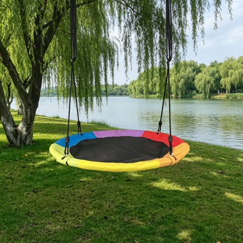 Gardening Tools For Kids - Circular Oxford Net Canvas Kids Hammock