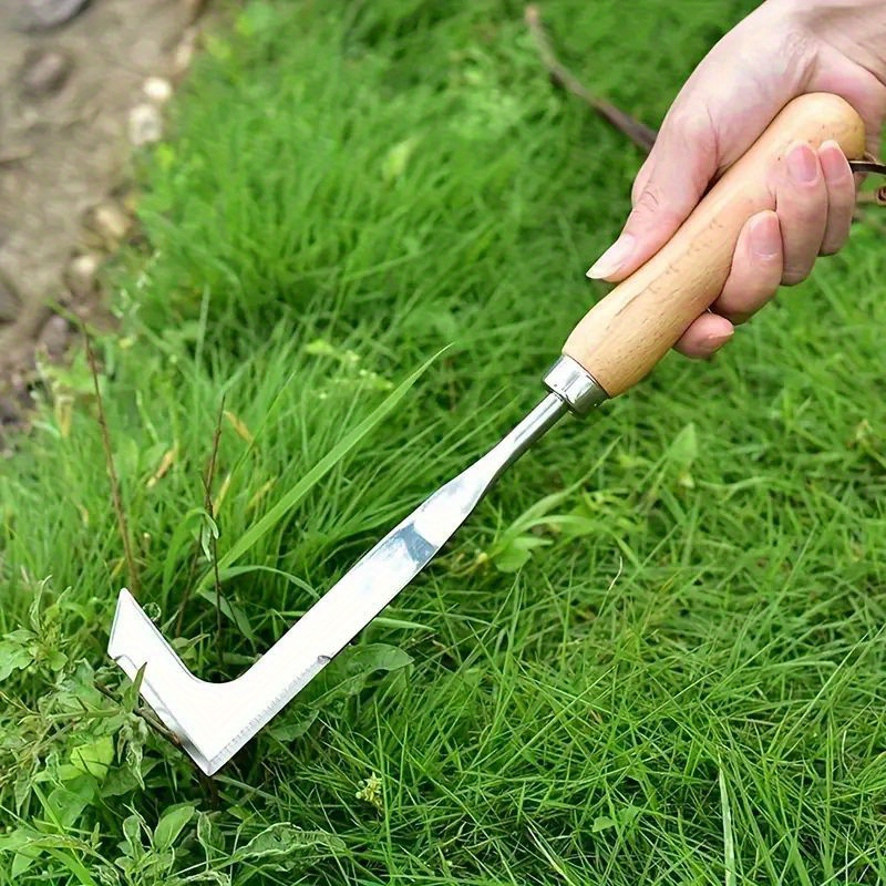 Gardening Tools Used For Weeding - Stainless steel gap weeding tool, L-shaped