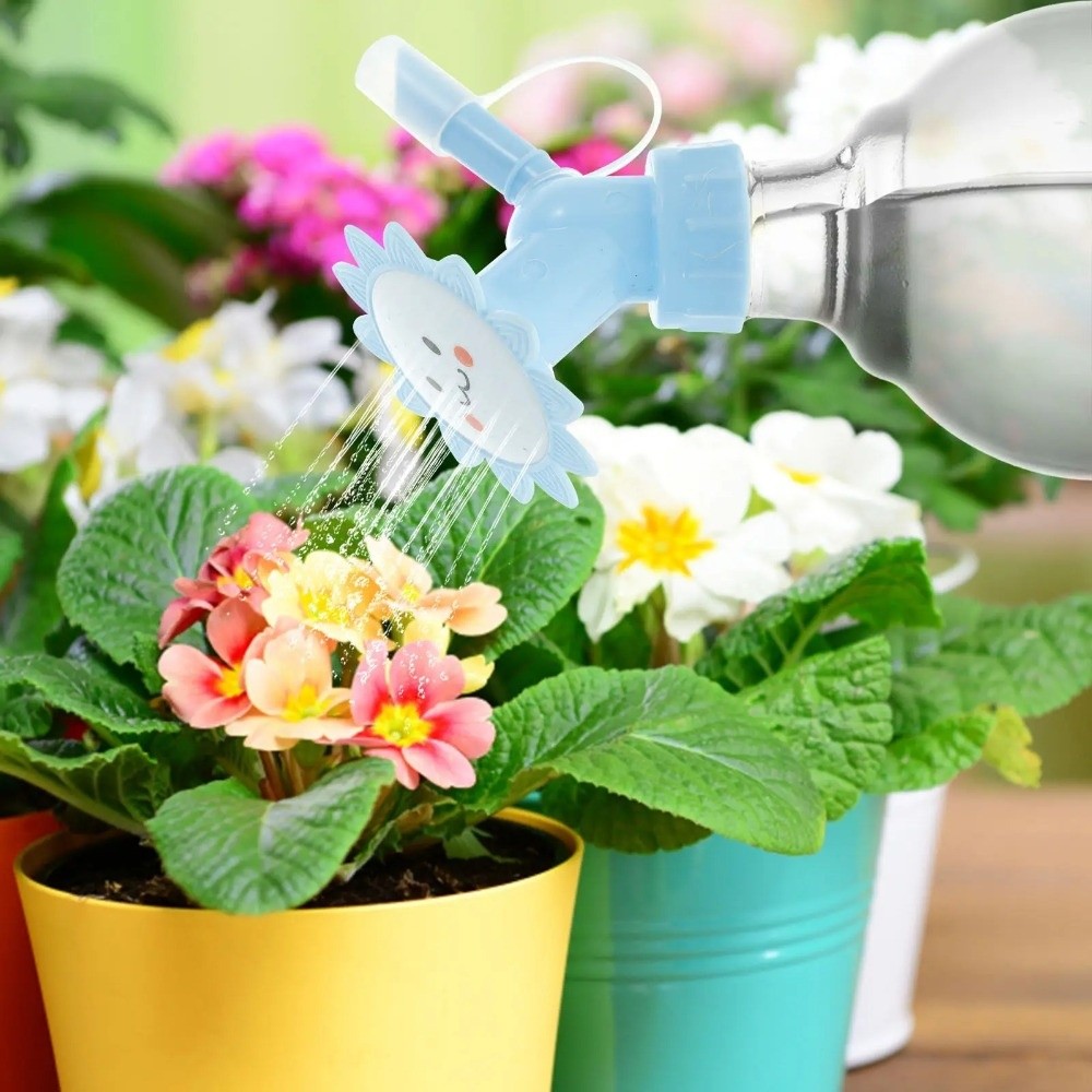 Gardening Tools Cartoon - Creative Garden Watering Sprinkler Nozzle Cartoon