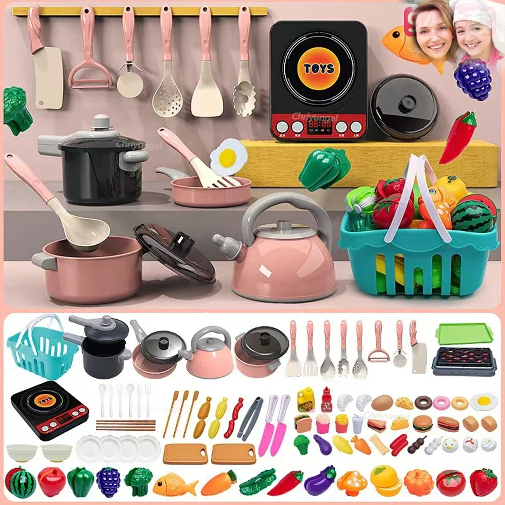 Gardening Tools Girls - Kids Kitchen Toys Set 92/69/59 PCS