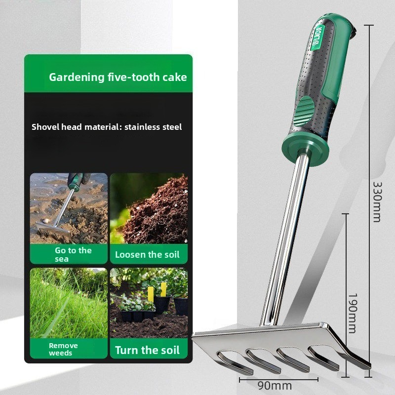 5Pcs Stainless Steel Garden Ha - Spade Digging Fork review and price