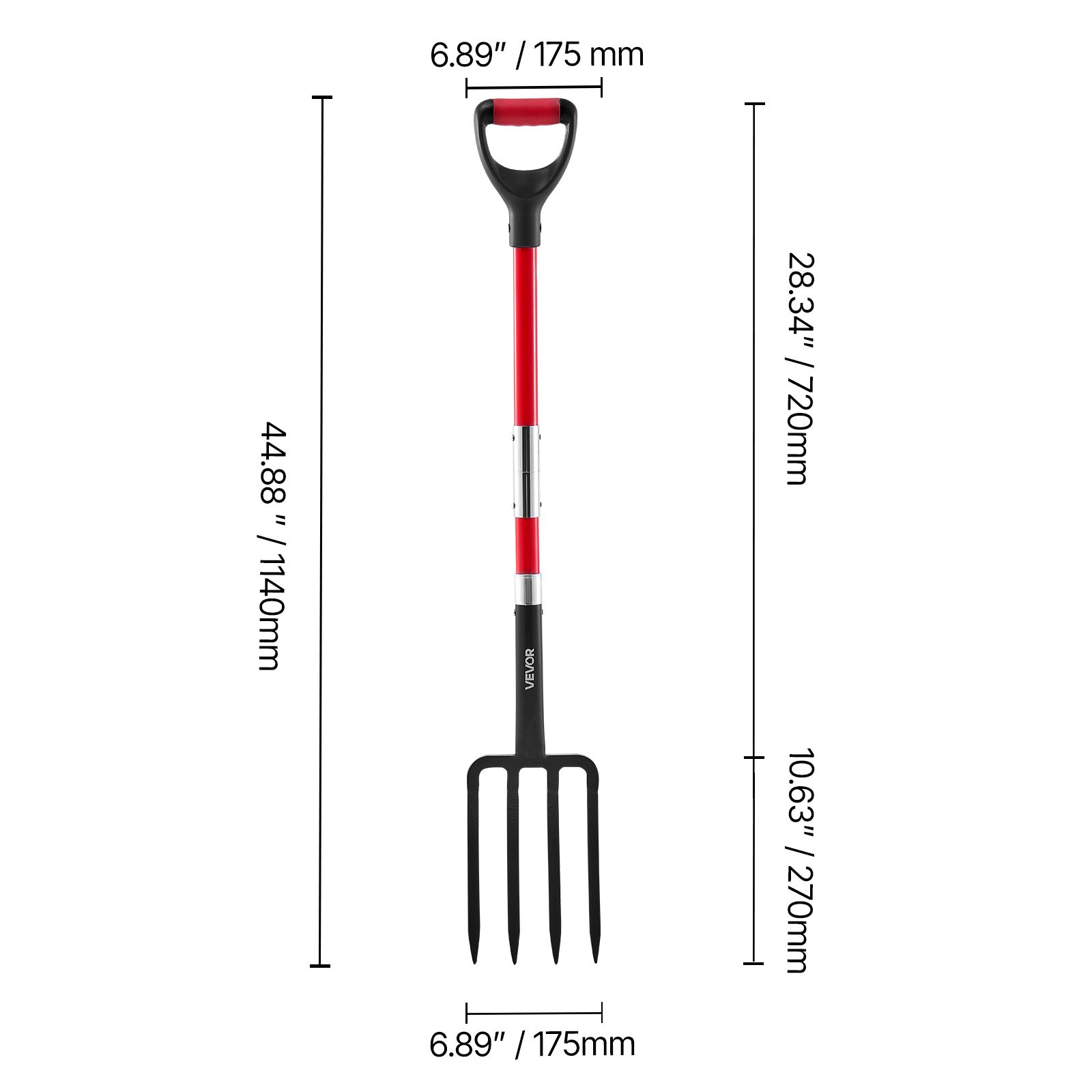 Garden Fork, 4-Tine Gardening  - Spade Digging Fork review and price
