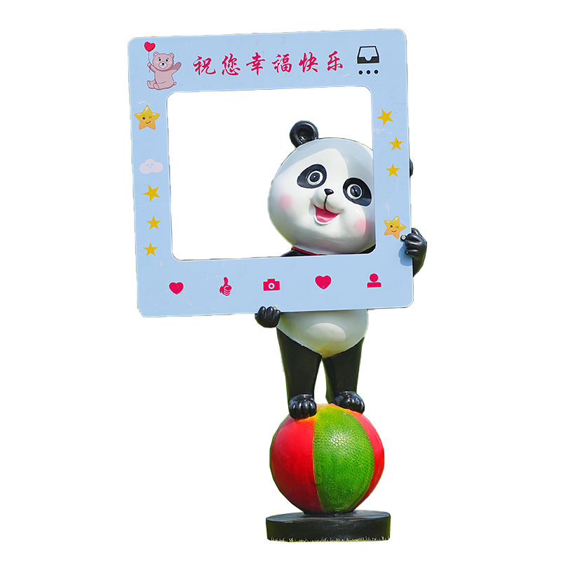 Cartoon panda ornament fibergl - Gardening Tools Cartoon review and price