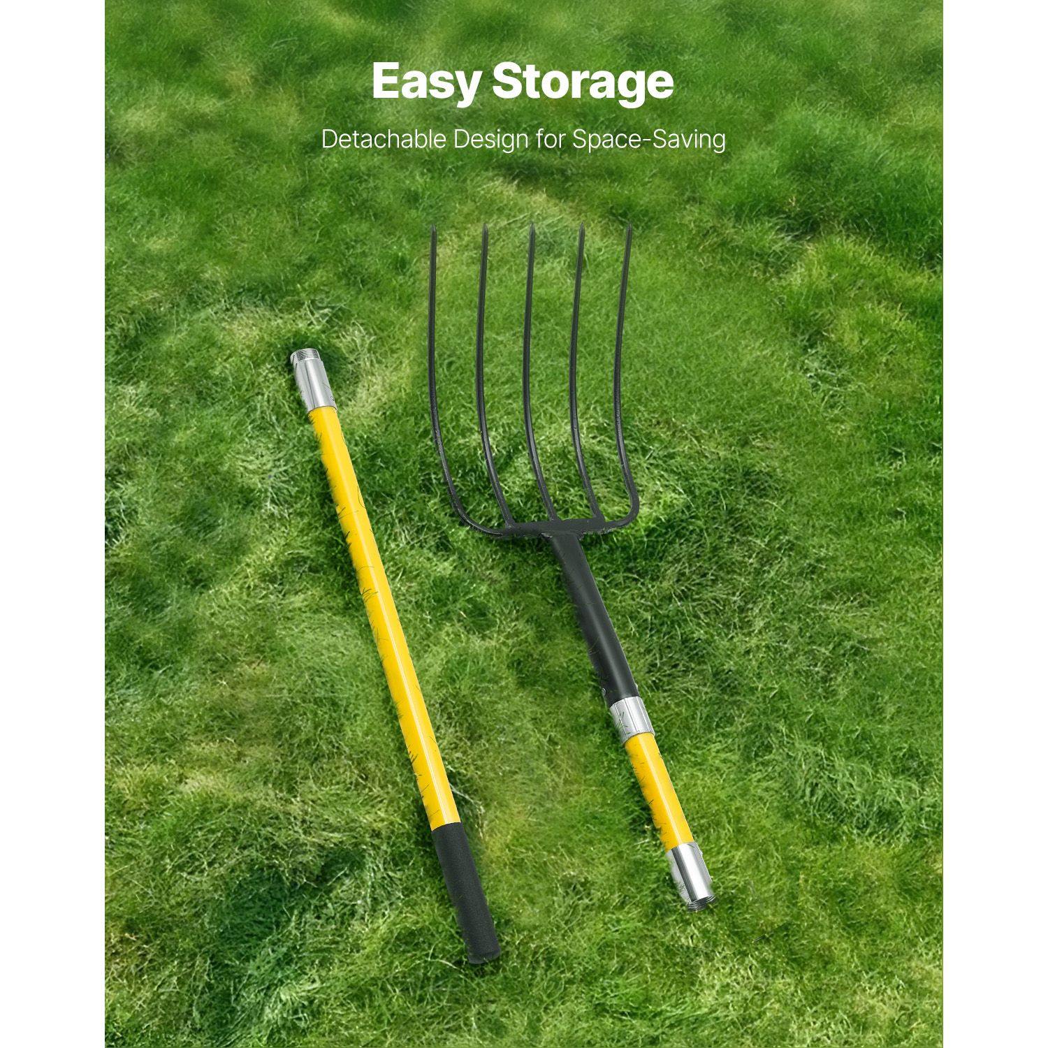 Garden Fork, 5-Tine Gardening  - Spade Digging Fork review and price