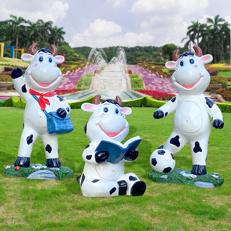 Outdoor, cartoon, cow sculptur - Gardening Tools Cartoon review and price