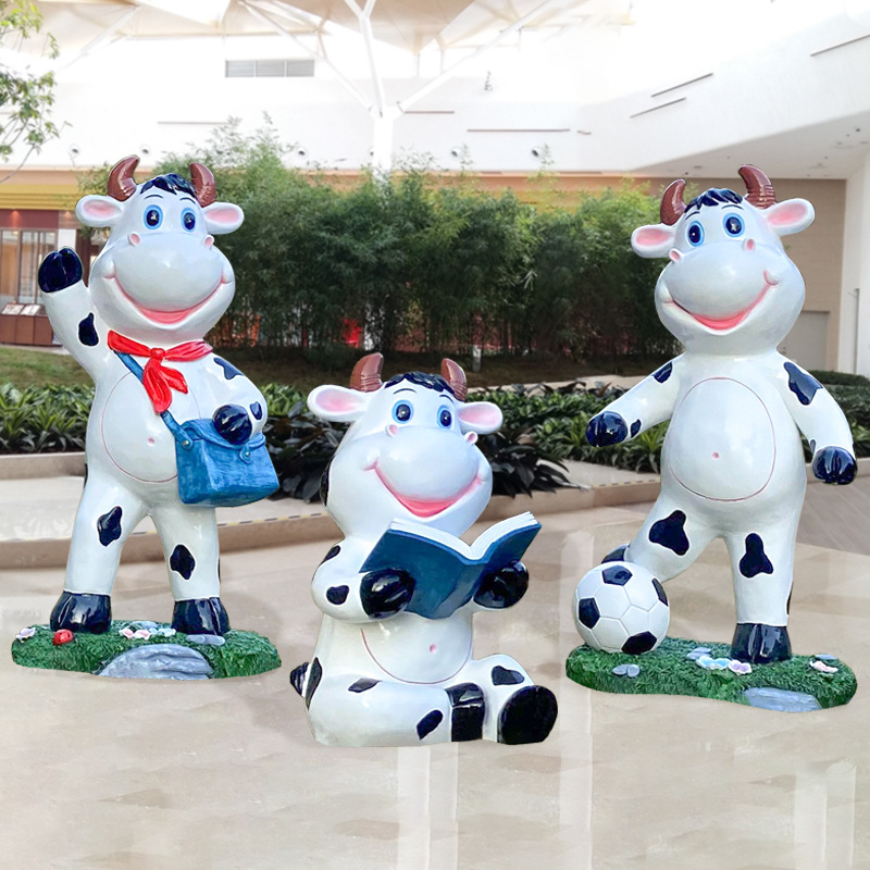 Outdoor, cartoon, cow sculptur - Gardening Tools Cartoon review and price