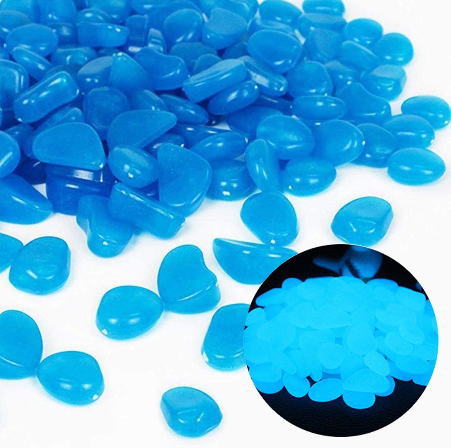 Fish Tank Rocks Glow Blue Pebb - Aquaponics Fish Tank review and price