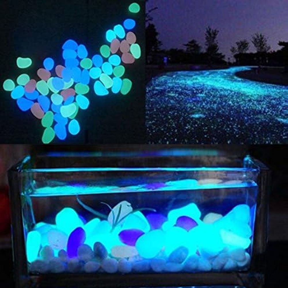 Fish Tank Rocks Glow Blue Pebb - Aquaponics Fish Tank review and price