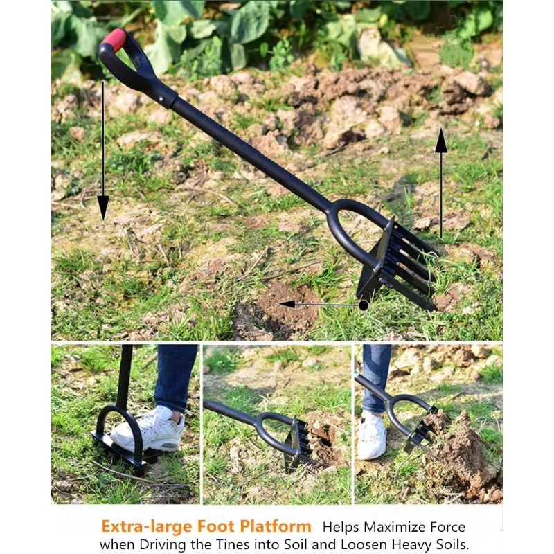 Heavy Duty 5 Tine Pitchfork Ga - Spade Digging Fork review and price