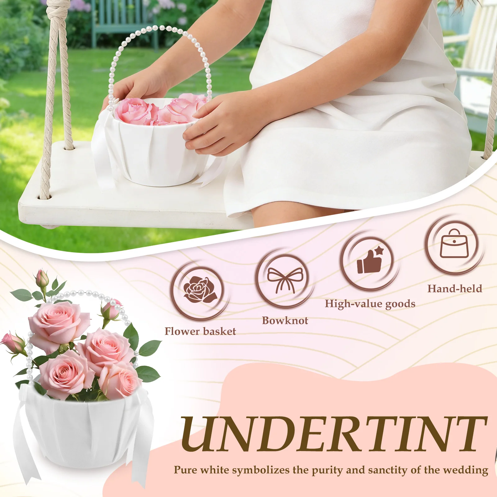 2Pcs Wedding Flower Girl Baske - Gardening Tools Girls review and price