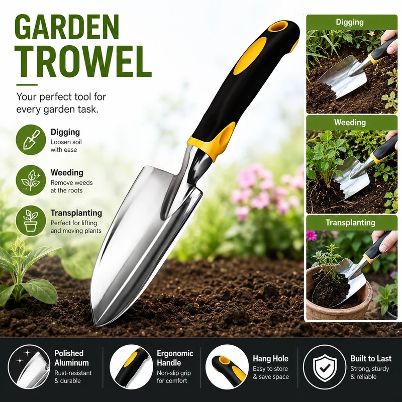 Heavy‑Duty Stainless Steel Han - Gardening Tools Trowel review and price
