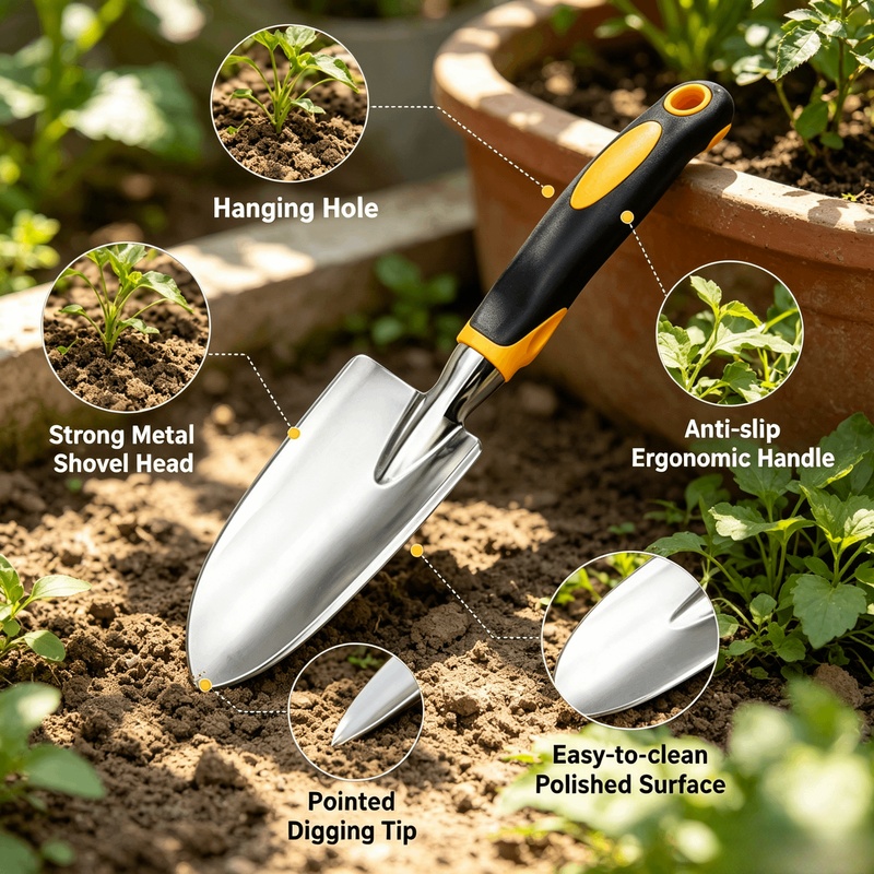 Heavy‑Duty Stainless Steel Han - Gardening Tools Trowel review and price