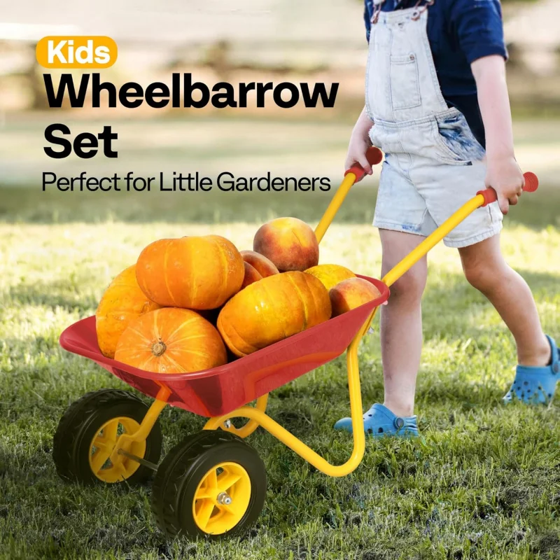 Kids Wheelbarrow Children Gard - Gardening Tools For Kids review and price