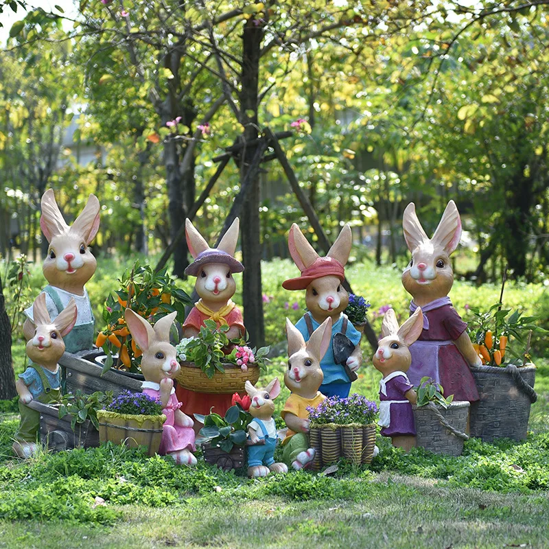Cartoon rabbit flower pot tank - Gardening Tools Cartoon review and price