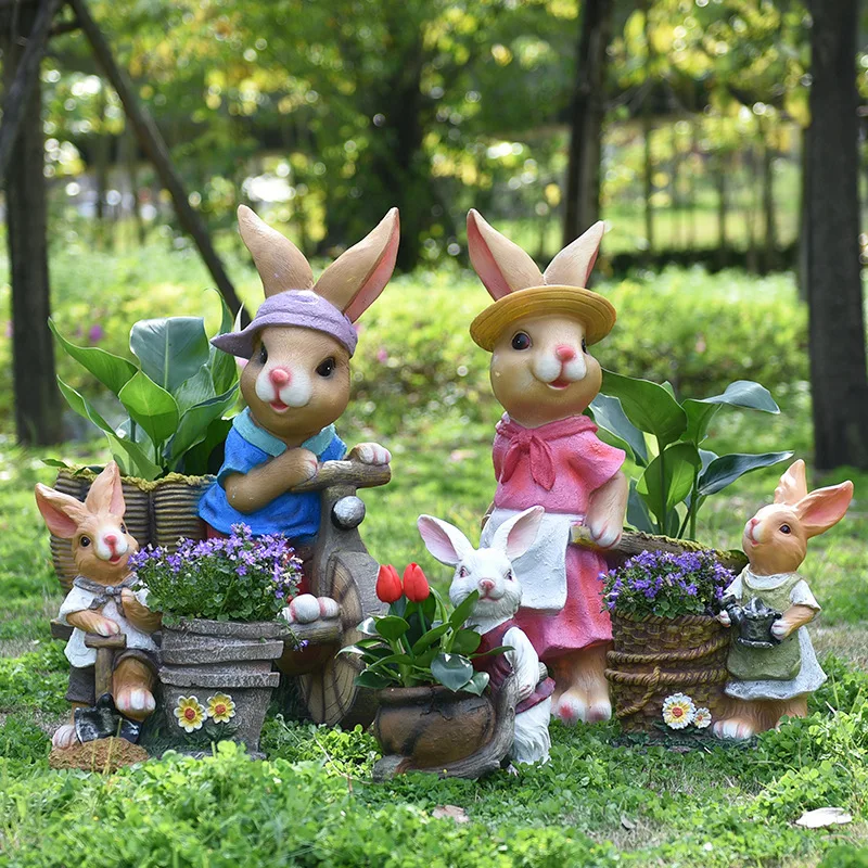 Cartoon rabbit flower pot tank - Gardening Tools Cartoon review and price