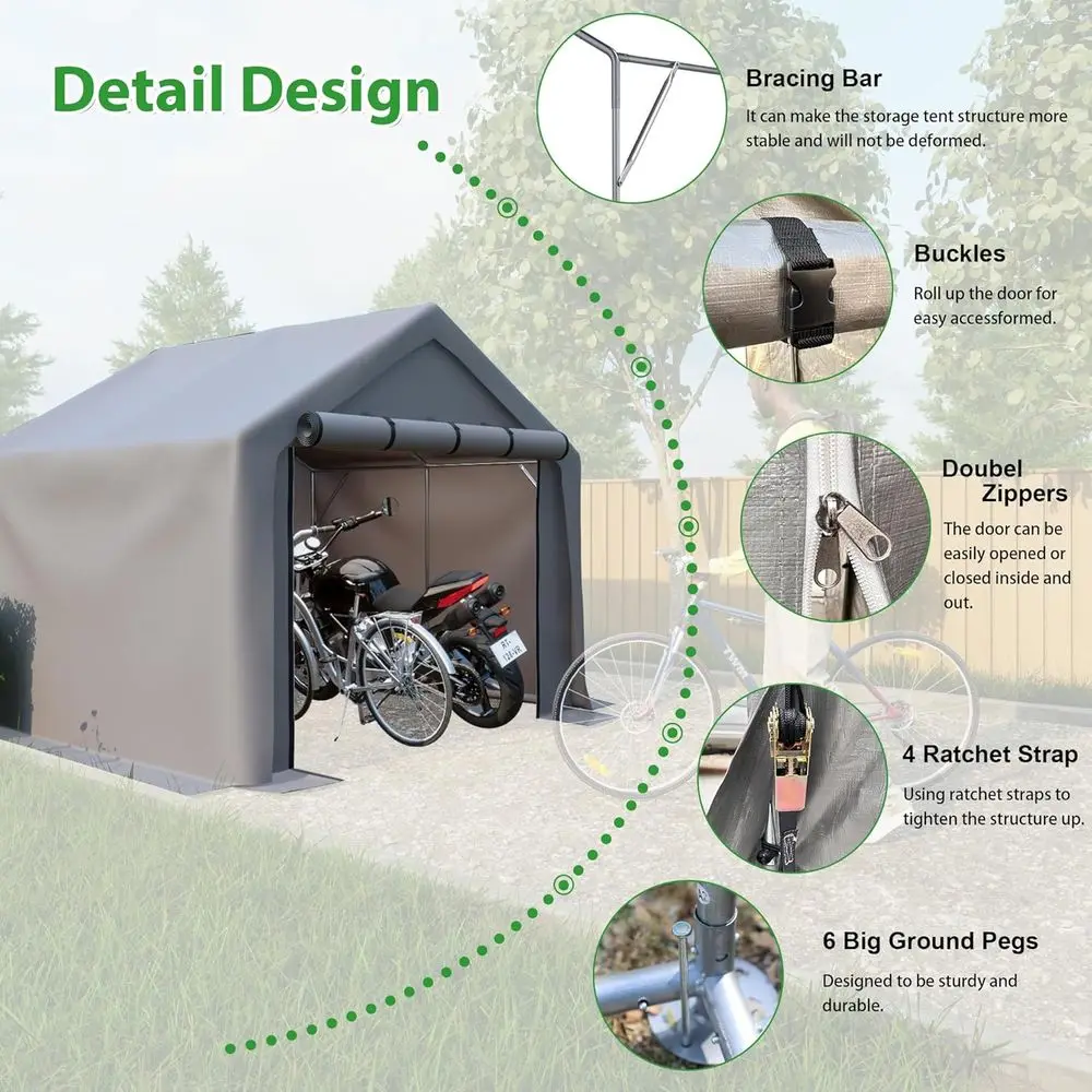 Portable Outdoor Storage Tent, - Gardening Tools You Need review and price